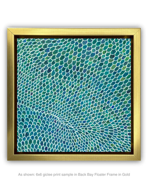White Scales Diptych | Framed Giclee Print on Canvas